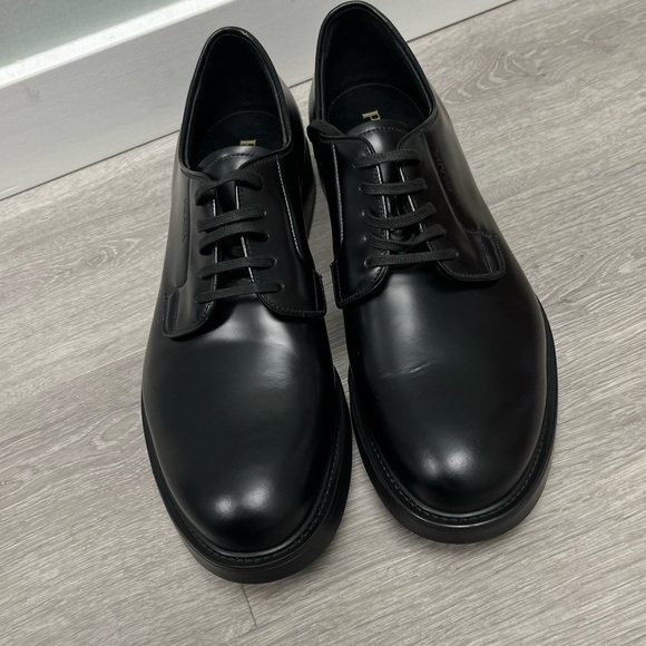Prada Brushed Leather Lace-up Derby shoe. Prada size 9 US 10. - Picture 16 of 16